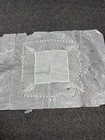 Burberrys Of London Womens Scarf Pocket Square Hanky White 13   x13    Lace Vintage