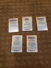 Lot Of 9 Spongebob Squarepants Arcade Coin Pusher Cards With Barcodes See List
