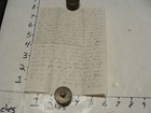 Vintage Paper From Dr  Parsons Estate  1852 Milford Letter