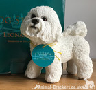 Bichon Frise Ornament Figurine Quality Lifelike Leonardo Sculpture  Gift Boxed 