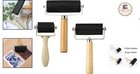 3pk Rubber Roller Brayer Rollers 1 4 2 4 4 Inch Art Craft Roller For Printmaking