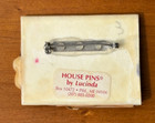 House Pins By Lucinda Resin Brooch Pink Cat Moon Jewelry - Hand Crafted