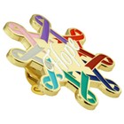 Pinmart s Cancer Awareness Ribbons Hope Enamel Lapel Pin