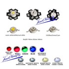 50pcs 3w Watts High Power Smd Led Cob Chip Lights Beads White Red Blue With Pcb