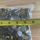Yellow   Clear Glass Mosaic Gems Pebbles Stones For Crafts   Mosaics Tiles 2 Lbs