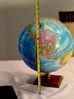 Vintage Globemaster 16       World Globe Real Wood Base Made In Usa Replogle