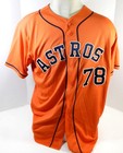2013-19 Houston Astros  78 Game Used Orange Jersey Nameplate Removed 48 Dp25538