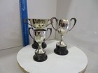 3 X Vintage Silver Plated Trophies  Equestrian Interest  1969-1972 