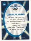 Babylon 5 Profiles Autograph Card Sa2 Claudia Christian