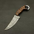 Beautiful Handmade Damascus Steel Knife Handle Made Of Camel Bone 