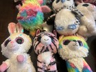 Ty Beanie Boos Lot Of 12     Well-loved Set W  Medium Penguin   Colorful Smalls