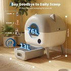 Self Cleaning Litter Box  Large Capacity Automatic Cat Litter Box Self Cleaning