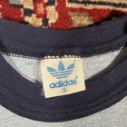 Vintage 70   s 80 s Adidas Trefoil Rainbow Ringer T Shirt Size Small Blue Vtg