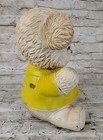 Vtg 1962 Edward Mobley Rubber Teddy Bear   Plush Ears    Arrow Plastic