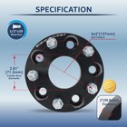 2  Hub Centric Spacers 5x5 2 81  Jeep Commander Grand Cherokee Wrangler
