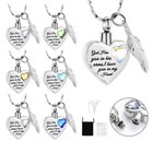 Cremation Jewelry For Ashes Pendant - Crystal Heart Urn Necklace Keepsake Gifts