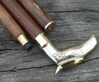 Antique Style Designer Brass Eagle Handle Wooden Walking Stick Vintage Cane Gift