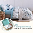  100  Long-staple Cotton Duvet Cover Set Baby Queen 90 x90   Baby Blue  lilio 
