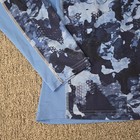 Huk Performance Fishing Shirt Mens M Blue Camo Long Sleeve Uv Crew