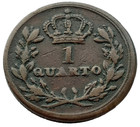 Scarce 1813 Gibraltar Richard Cattons 1 Quarto Coin