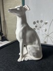 Antique Porcelain Greyhound Dog 