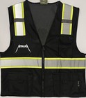 Metallica Black Reflective Safety Vest W reflective Logo