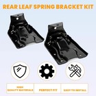 Rear Leaf Spring Bracket Kit Compatible With 1999-2015 Chevy Silverado Avalan   