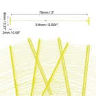 1000pack 75mm Tagging Fasteners Clothing Tag Barbs Attachments Price Tags Yellow