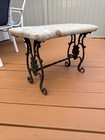 Antique Victorian Cast Iron Piano Bench Vanity Stool Needs Cleaning