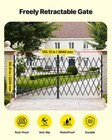Uimoso Double Folding Security Gate Lockable Scissor Gate 155 12 X 86 81 In wxh 