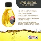 U s  Art Supply Refined Linseed Oil  125ml