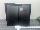 Restaurant Server Bill Book - Guest Check Card Holder Presenter - 5 Pack - Black