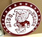 Mississippi State Bulldogs -12  Thermometer Sign Sec College Football Basketball