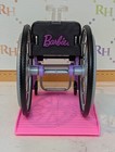 New Mattel Barbie Made To Move Purple Wheelchair   Pink Ramp For Doll Diorama 