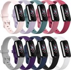 2pack Silicone Straps For Fitbit Luxe Soft Wristband Replacement Watch Band
