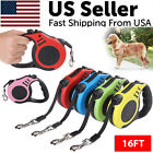 16 5ft Automatic Retractable Dog Leash Pet Collar Automatic Walking Lead Free Us