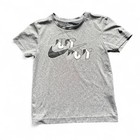 Nike Dri-fit Boys 2pc Outfit Set Size 6 Gray Tee Black Shorts Breathable
