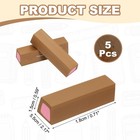 Pencil Erasers Rubber  5 Pcs Art Eraser Scented  Dark Brown dark Pink