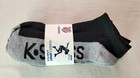 K Swiss Women s No-show Socks 6 Pack Medium 4-10 Black Grey Sport Training Gym