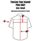 Footjoy Tour Issue Performance Golf Polo Mens Small Blue Striped