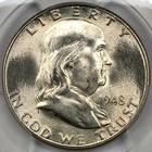 1948 D Franklin Half Dollar Pcgs Ms-66 Fbl
