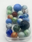 Variety Lot Of 21 Vintage Glass Marbles Very Nice Two Shooters