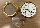 Schatz 8 Day 7 Jewel Brass Ships Bell Clock West Ger  Near Mint W key Free Ship