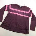 J Jill Shirt Womens Small Crew Neck Lightweight Casual Purple Long Sleeve
