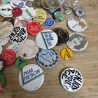 Vintage Anti-war   Peace Protest Political Pinback Button Boston Lot Smoking