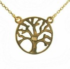 Tree Of Life Necklace  Tree Necklace  Sterling Silver Necklace  Gold Plated