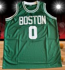 Jayson Tatum Signed Custom Boston Celtics Jersey  W coa