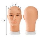 2pcs Mannequin Heads Male Hair Model Bald Wig Display For Hat Helmet
