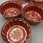 Vintage Copper Mini Jello Molds     Cherry  Acorn  Grape  Starburst  Wall Decor