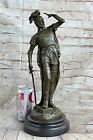 Greek Roman Soldier Marble Warrior Art Bronze Statue Figurine Sculpture Decor